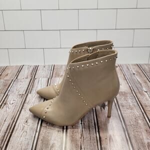Marc Fisher Riva Fabric Pointed Toe Ankle Fashion Boots Women’s 5.5 Light Brown